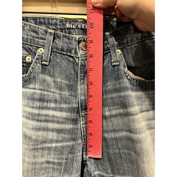Big Star Billie Boyfriend Distressed Crop Jeans Size 27 Frayed Hem Relaxed Fit - Picture 5 of 10